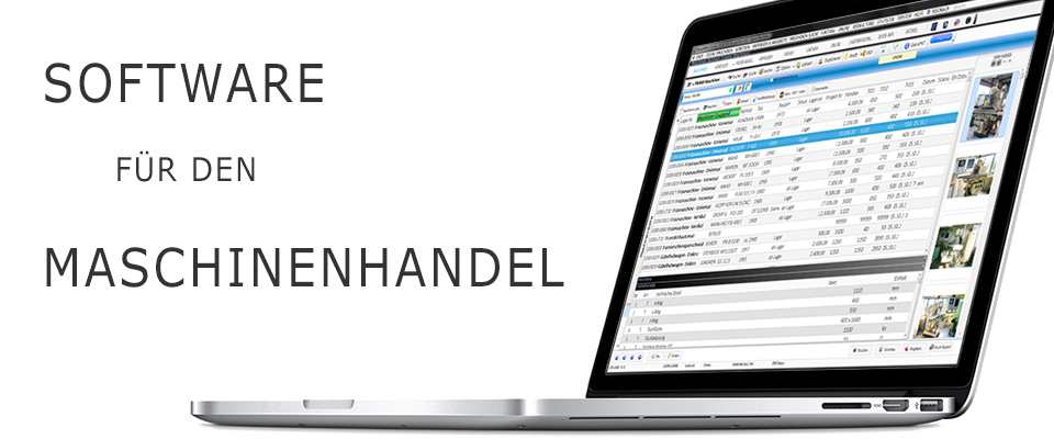 Software für den Maschinenhandel - Modul MWS