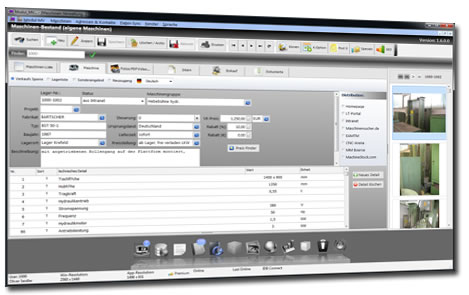 Bild Modul MWS Maschinenverwaltung